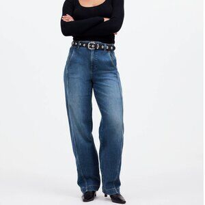 Madewell Curvy Tapered Denim Trousers in Calvert Wash size 29 *NWOT*